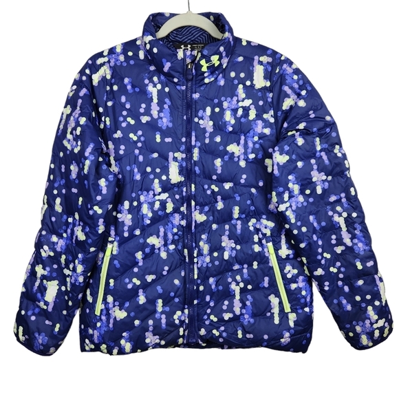 Under Armour ColdGear Infrared Ski Jacket Storm 1 Purple Girls Youth Extra Large - Picture 1 of 12